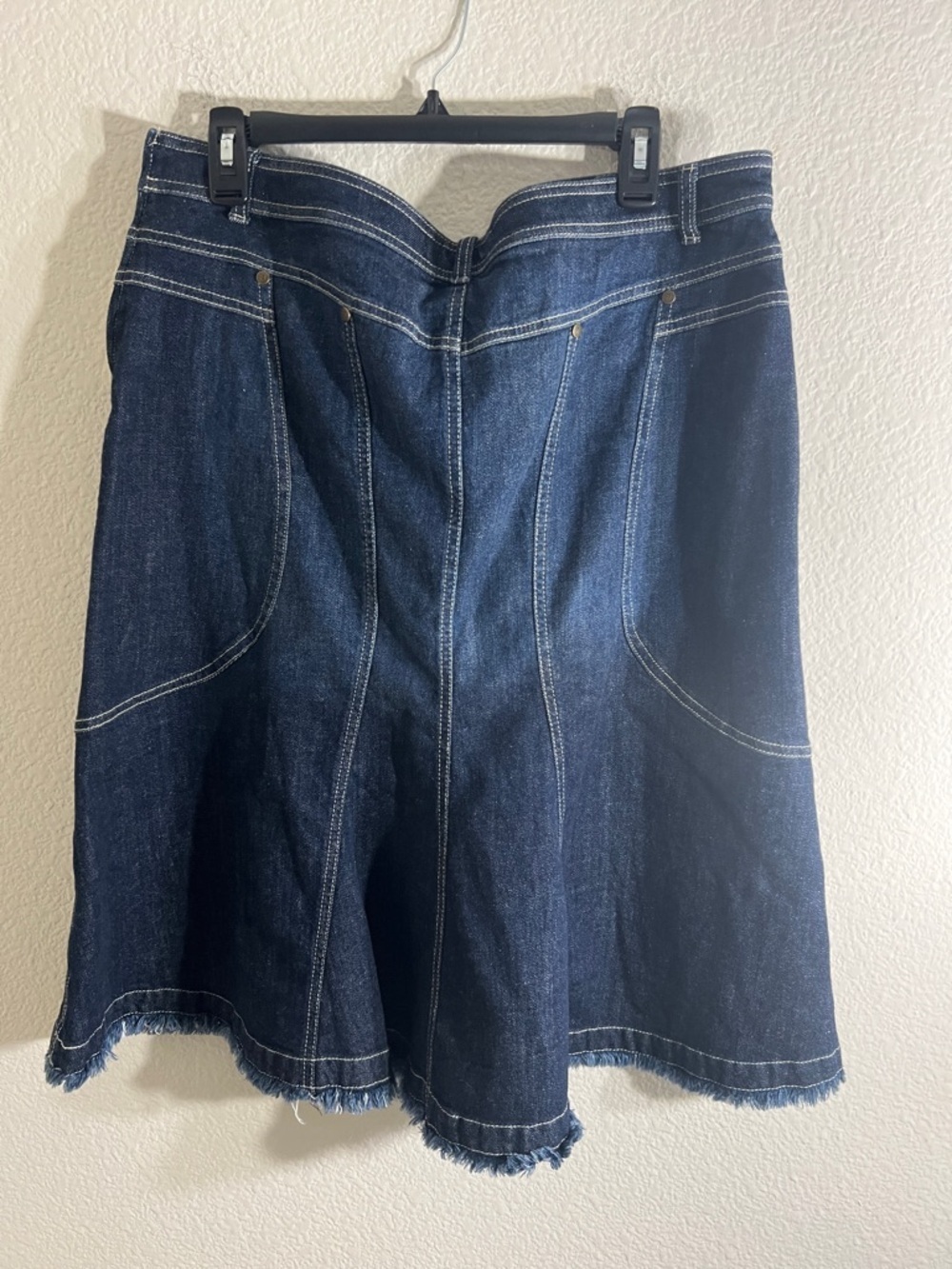 Anthropologie pilcro fluted denim midi skirt Coastal Cowgirl western winter - Picture 8 of 9